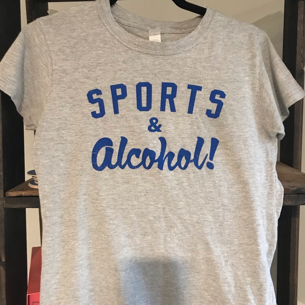 Graphic Tee- Sports and Alcohol